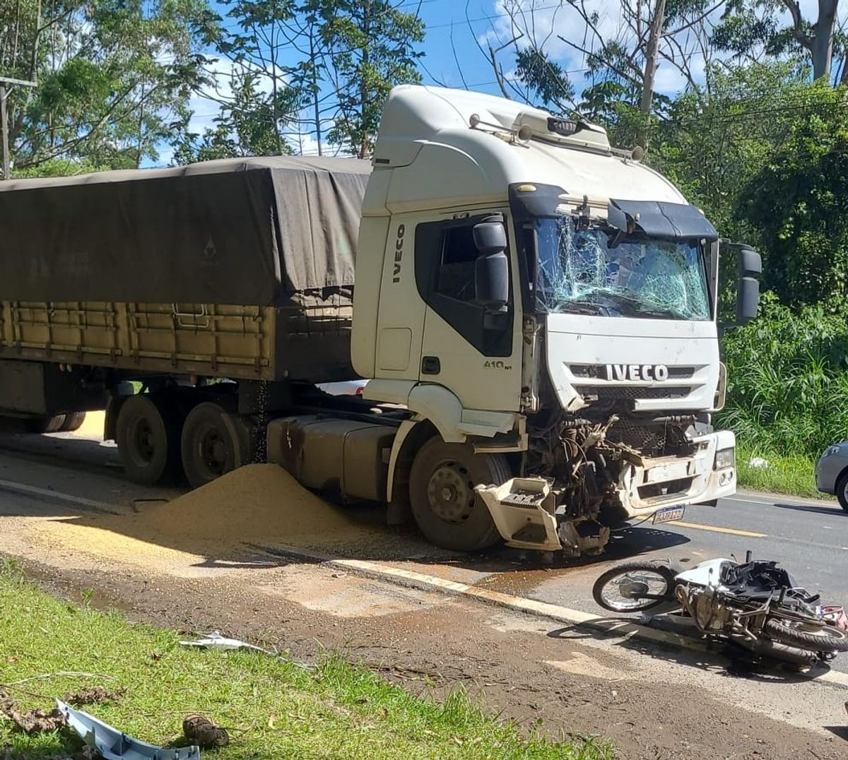 Acidente mata motociclista na BR-470 em Apiúna