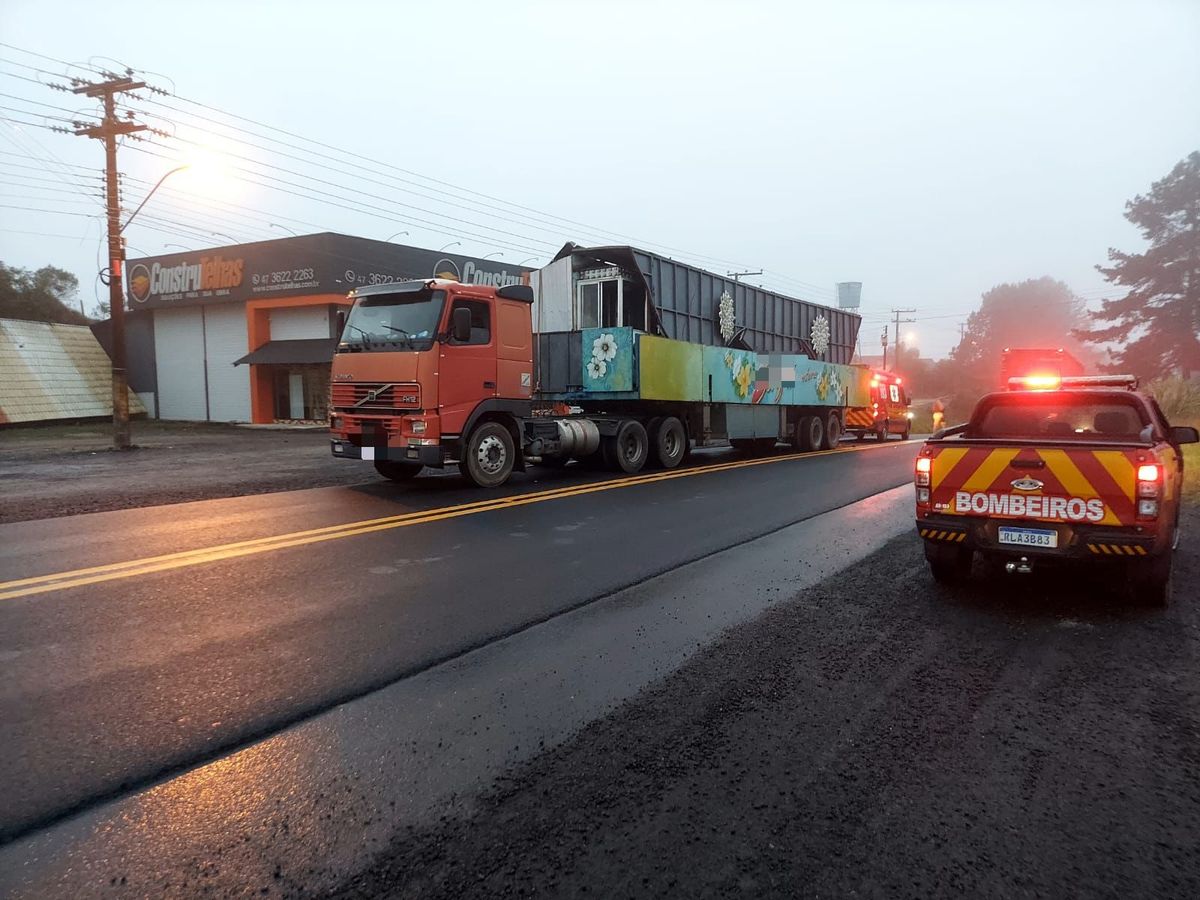 Motociclista morre em colisão traseira na BR-280, em Canoinhas