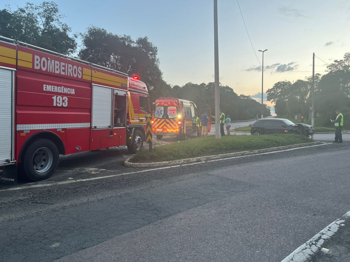 Acidente de trânsito é registrado na BR-116, em Papanduva