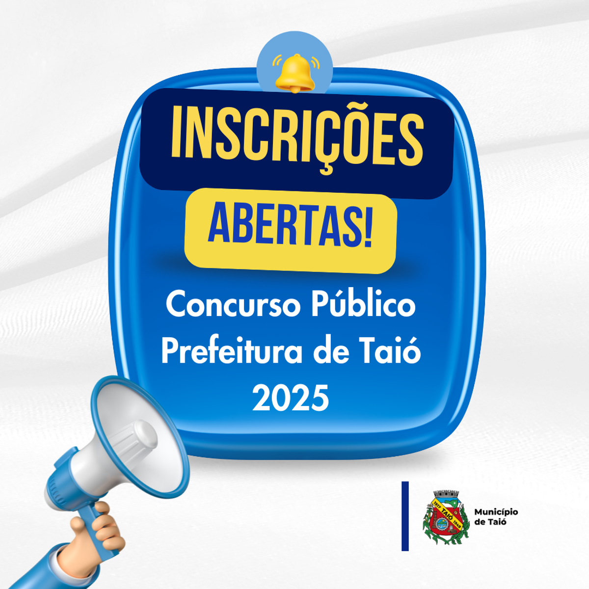 Abertas as inscrições para o Concurso Público Prefeitura de Taió