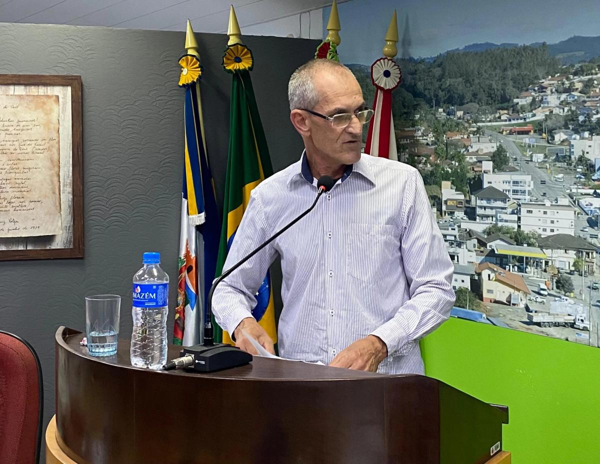 Presidente do Sindicato dos Trabalhadores Rurais de Taió apresenta panorama de serviços na Câmara de Vereadores