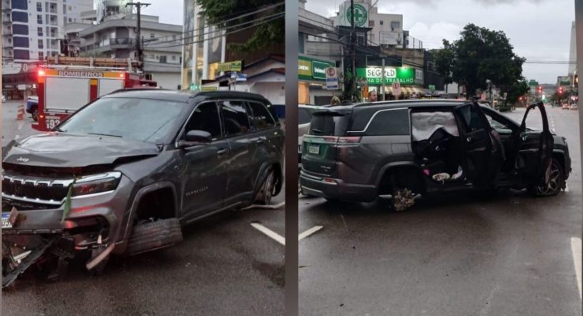 Pai capota carro a caminho do hospital para tentar salvar bebê em SC