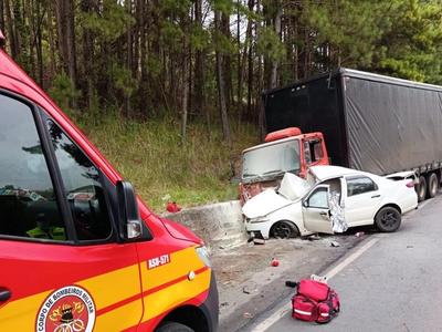 Acidente fatal é registrado na SC-350 em Santa Cecília