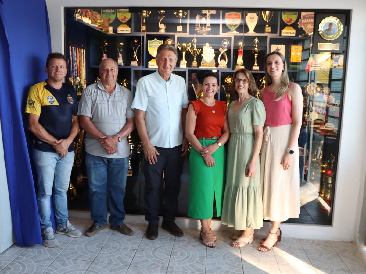 Sala de Troféus Vitor Tibola é inaugurada em Taió