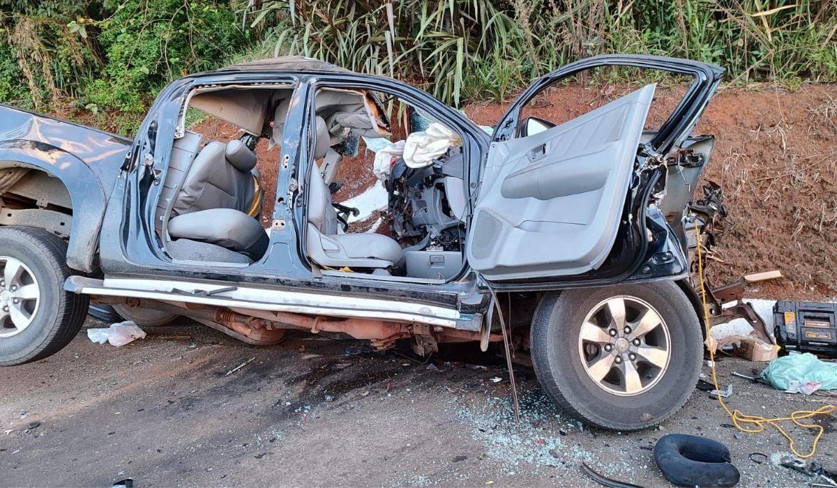 Colisão frontal deixa três mortos na BR-282 em SC