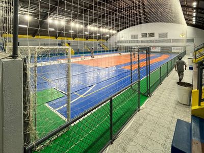 Ginásio Municipal Vital Valentini passa por melhorias para a 3ª Copa Taió de Futsal