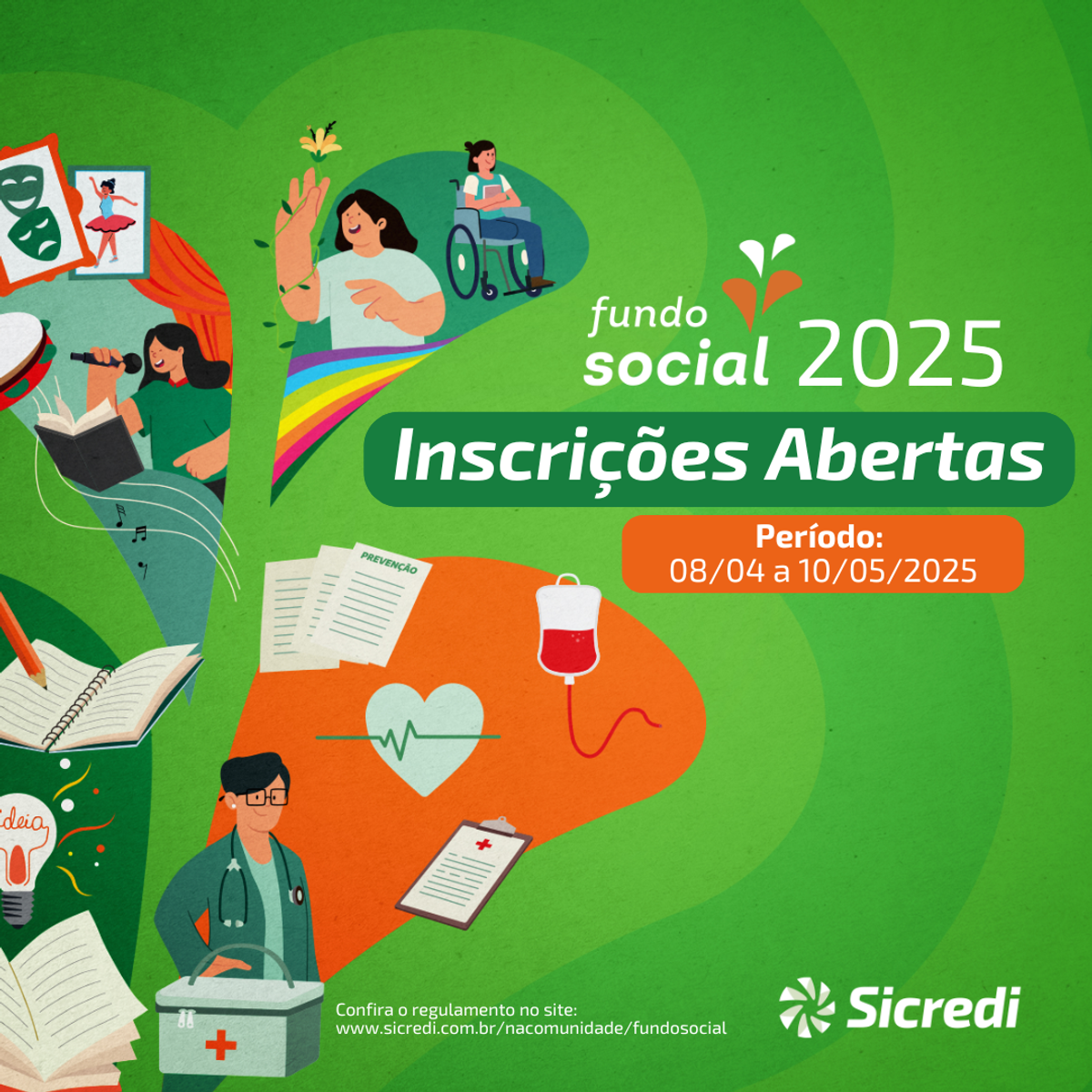Sicredi Cooperação abre inscrições para o Fundo Social 2025