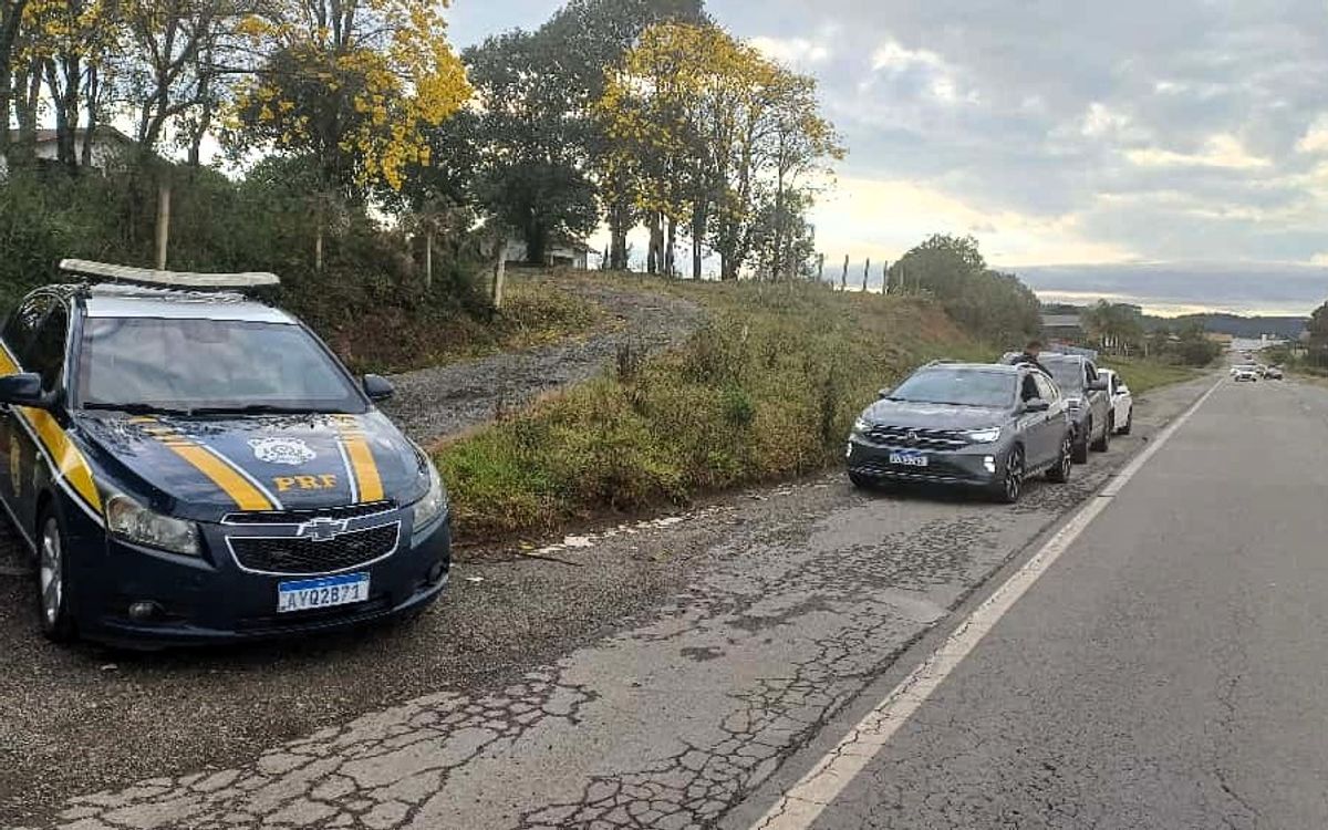 Operação da PRF: 37 motoristas são multados em R$ 1.467,35 na BR-280 em Mafra
