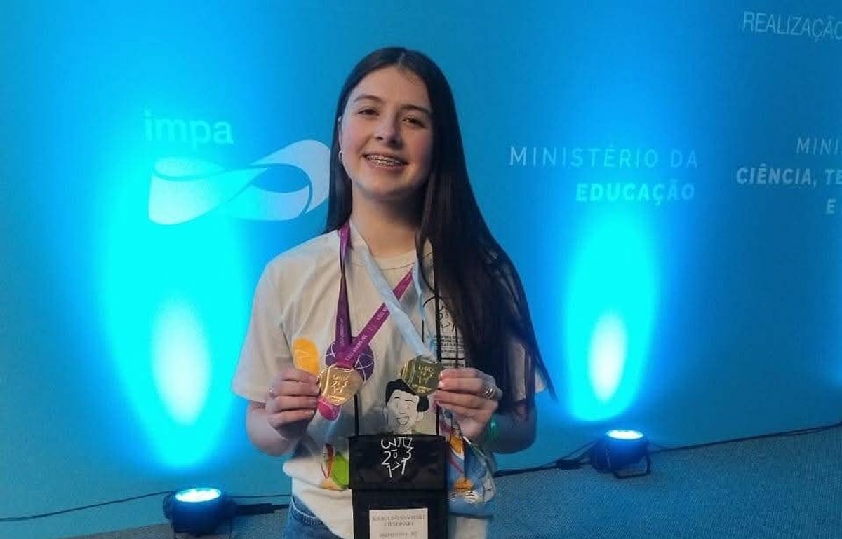 Estudante de Santa Terezinha conquista medalha de ouro na 19ª Olimpíada Brasileira de Matemática das Escolas Públicas