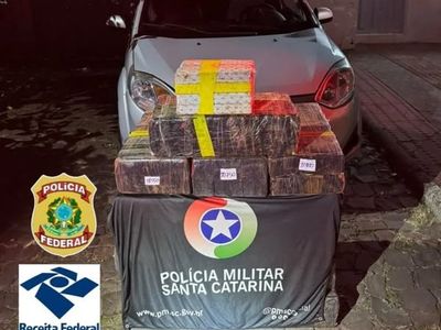 Mais de 300 kg de maconha são aprendidos em rodovia catarinense