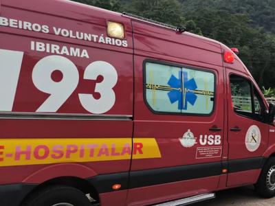 Colisão entre motos deixa dois feridos em José Boiteux