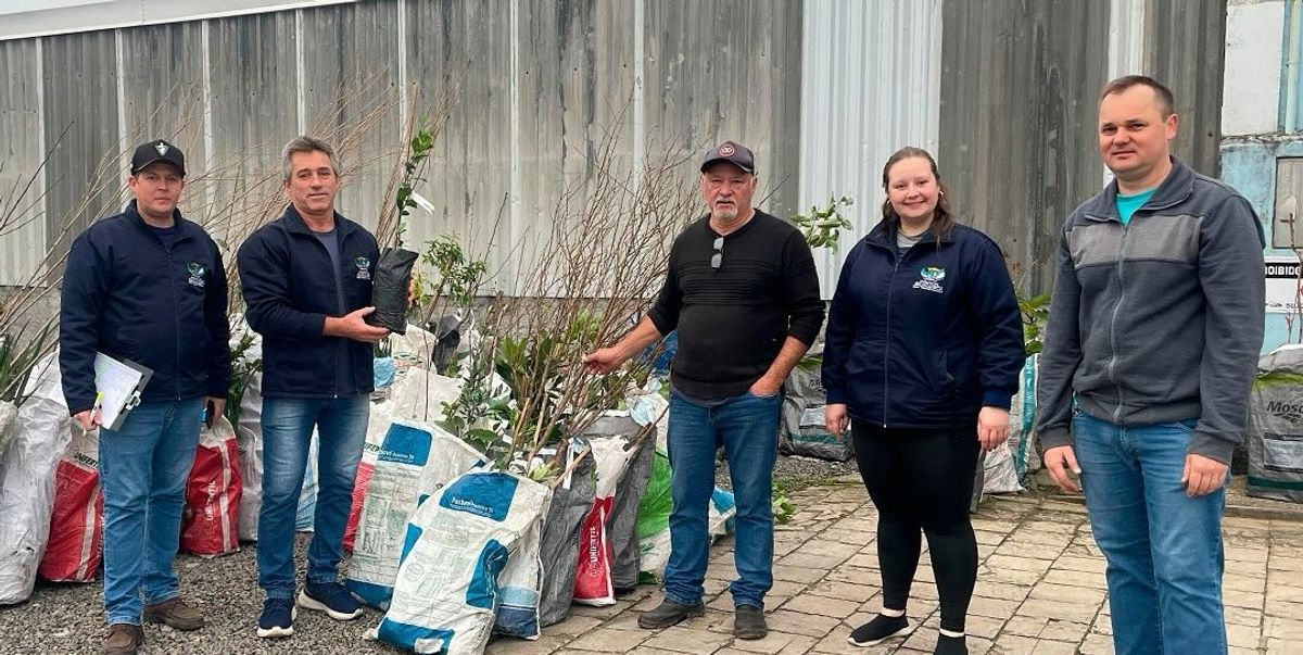 Entrega de mudas frutíferas é realizada em Rio do Campo