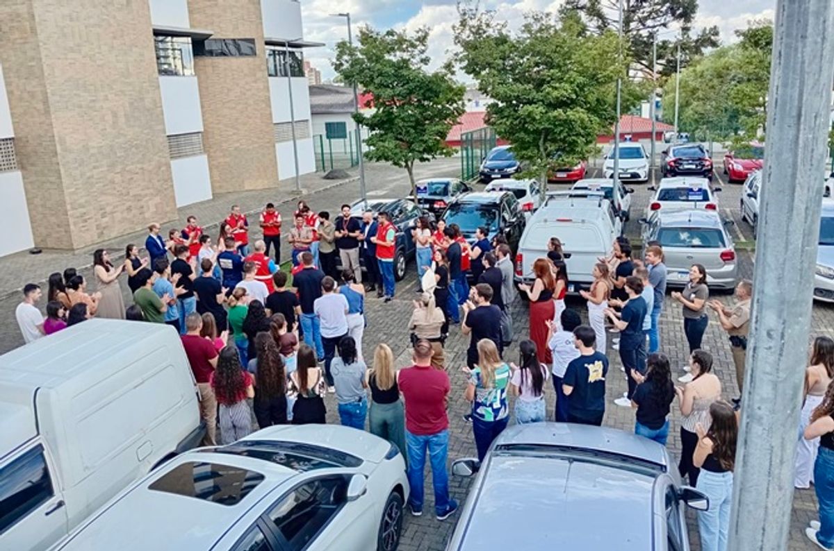 Simulado de evacuação mobiliza fórum e forças de segurança em Canoinhas