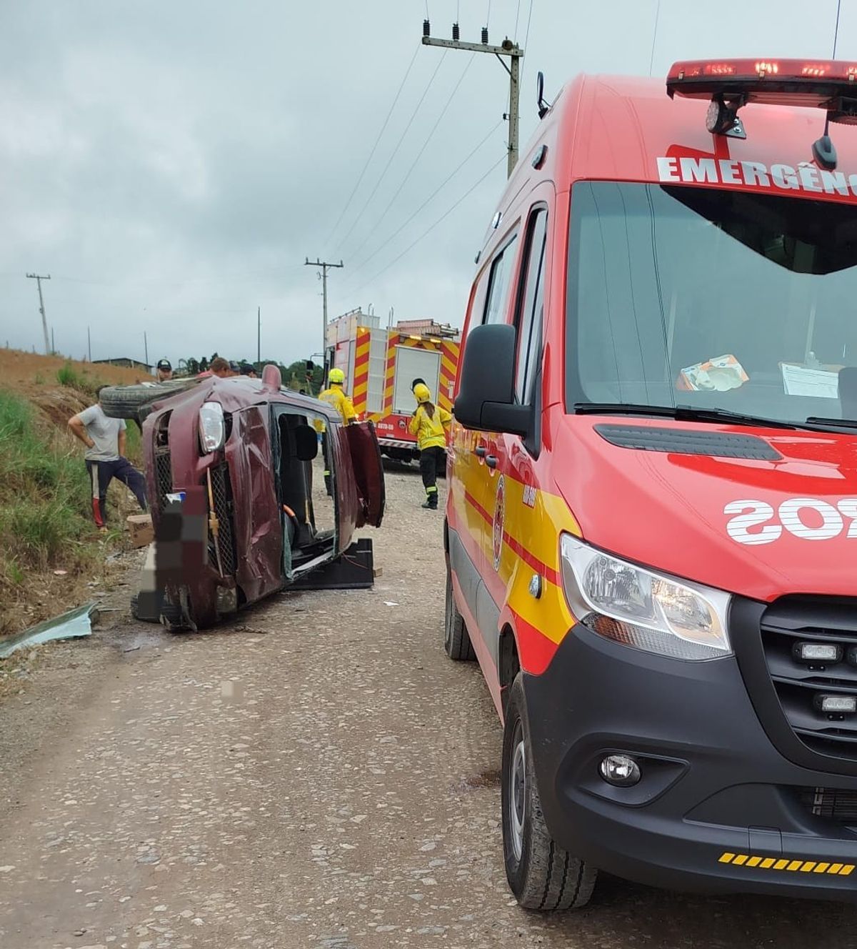Acidente de trânsito é registrado em Vidal Ramos