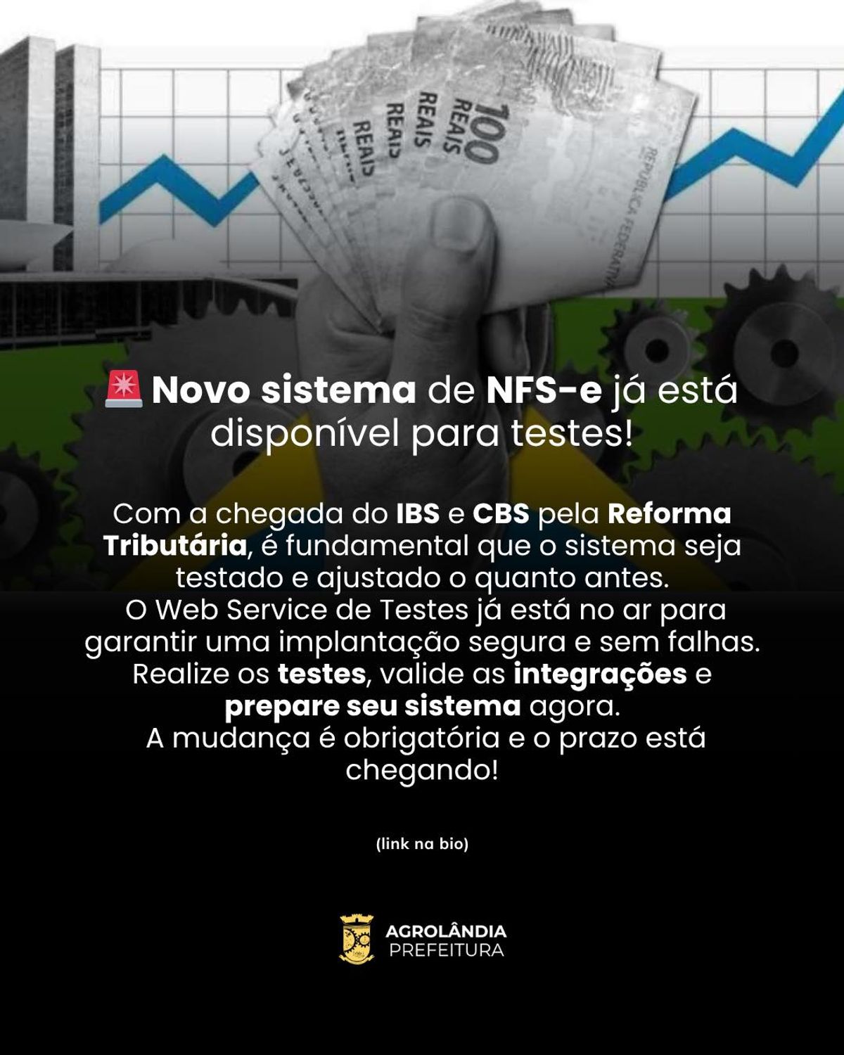 Novo sistema da NFS-e já disponível para testes em Agrolândia