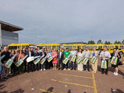 Governo de SC anuncia 100 novos ônibus escolares para transporte de estudantes das redes públicas de ensino