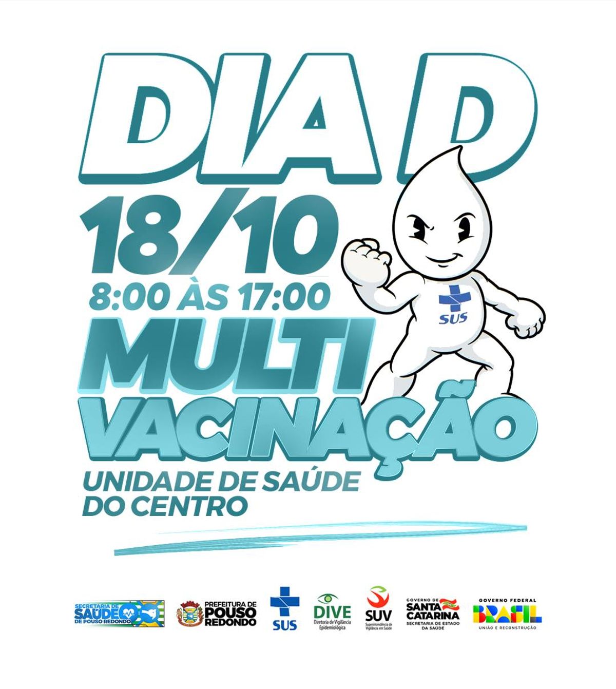 "Dia D" da Campanha Nacional de Multivacinação será realizado em Pouso Redondo