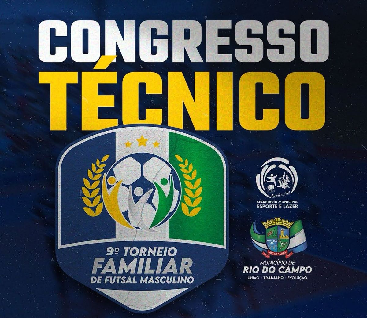 Congresso Técnico do 9° Torneio Familiar de Rio do Campo será realizado no dia 15/09