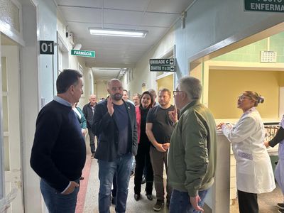 Secretário visita Hospital de Trombudo Central e reforça compromisso com a saúde no Alto Vale