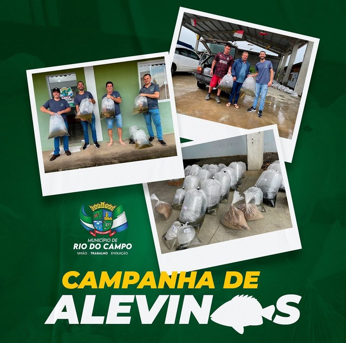 Rio do Campo promove campanha de alevinos
