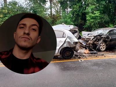 Jovem de Agrolândia morre em grave acidente na BR-470, em Trombudo Central