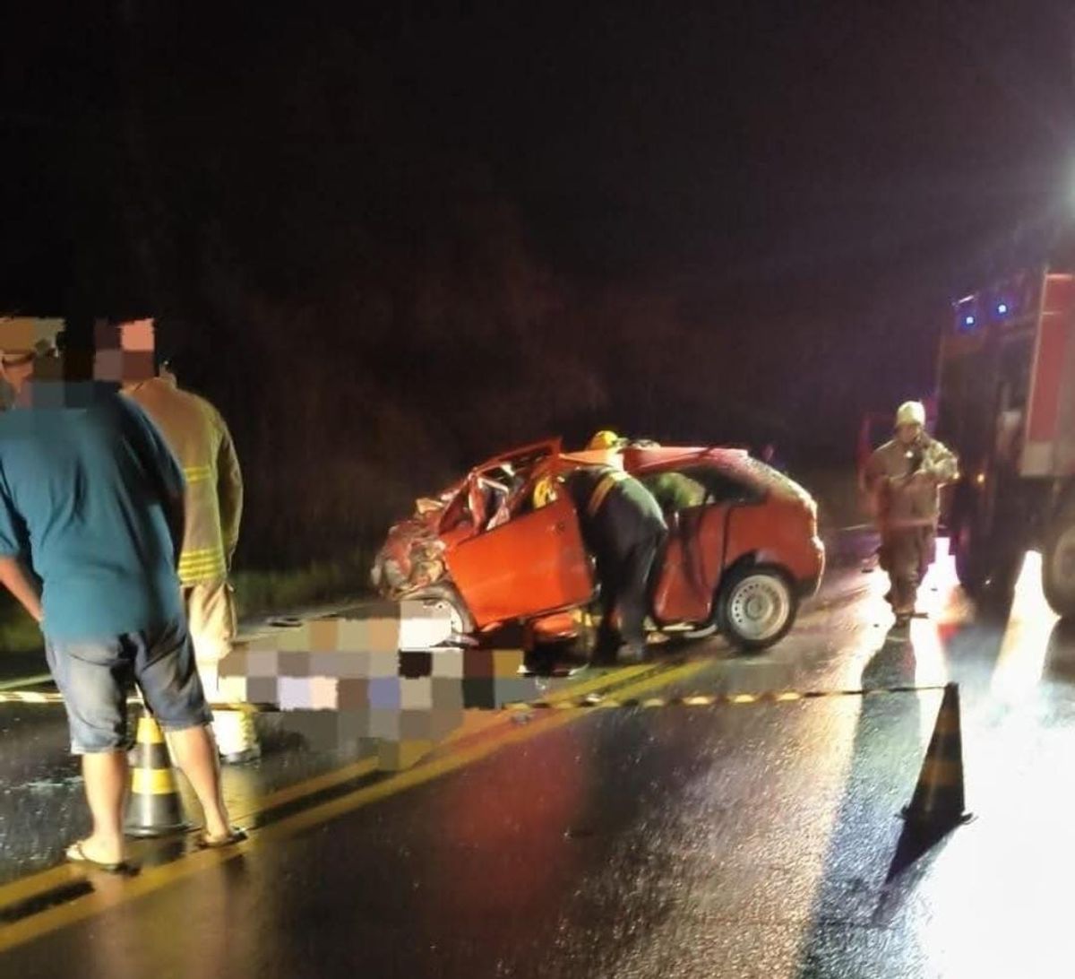 Grave acidente interdita parcialmente a BR-470 em Apiúna