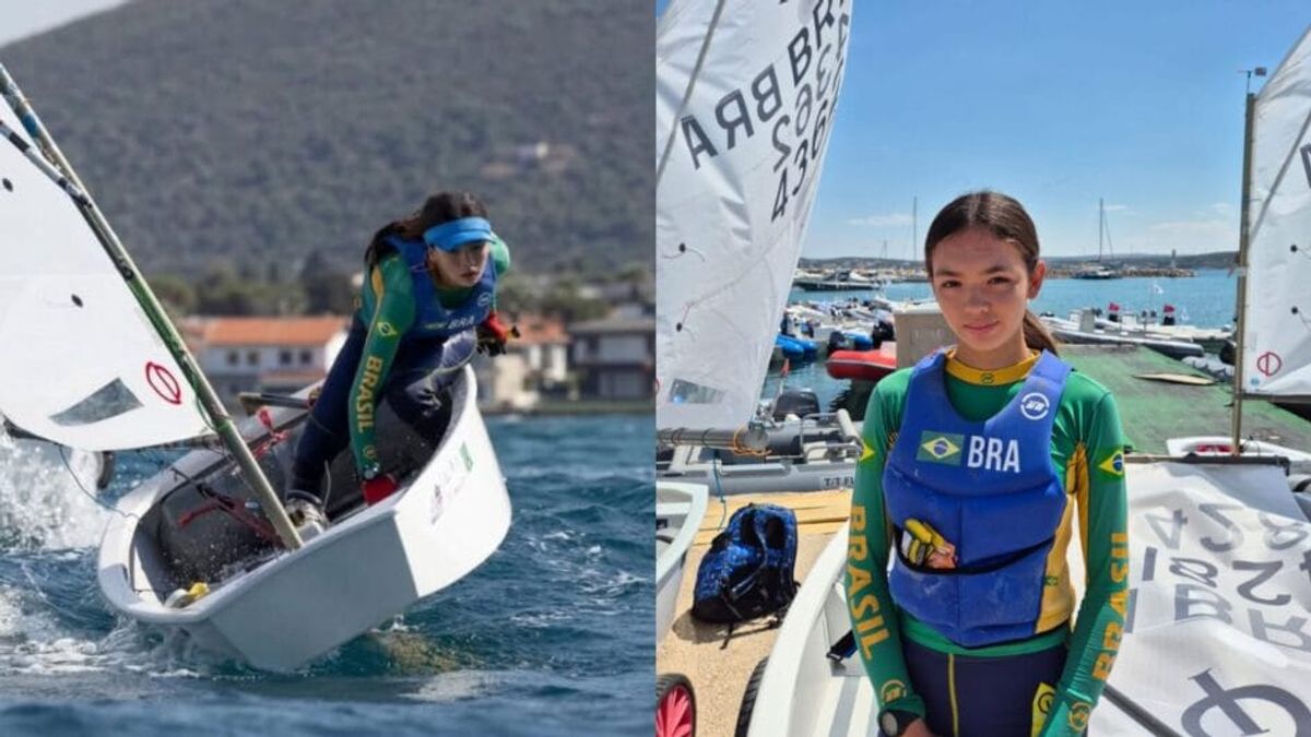Catarinense de 14 anos brilha no campeonato de vela de base na Turquia
