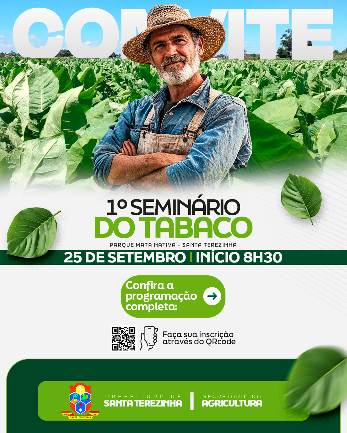Santa Terezinha vai realizar o 1º Seminário do Tabaco