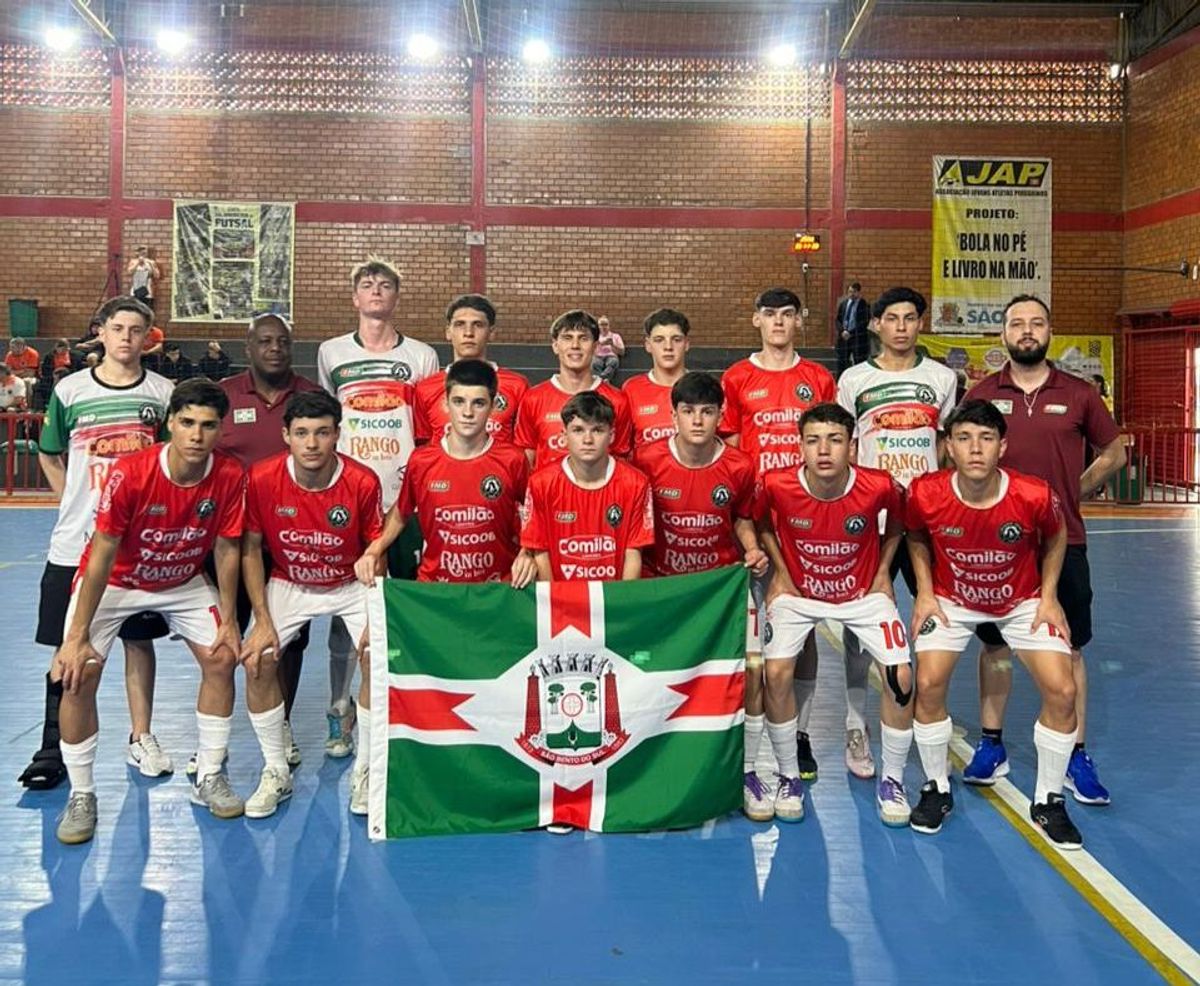 São Bento Futsal vence Florianópolis por 9 a 4 e assume vice-liderança do Catarinense Sub-17