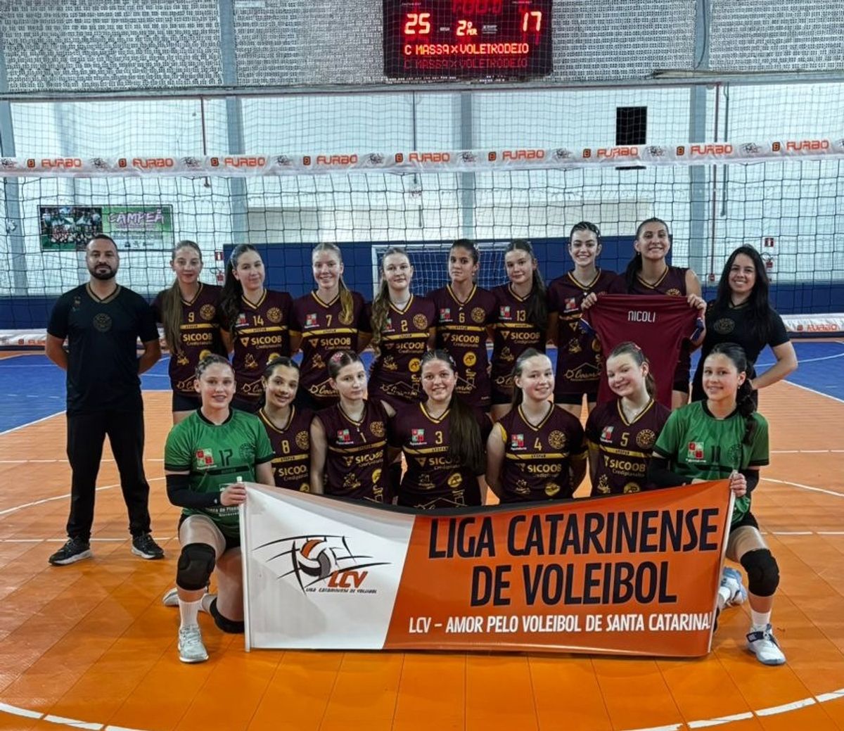 Avopan/DME Papanduva disputa a primeira etapa da Liga Catarinense de Voleibol Sub-16 em Rodeio
