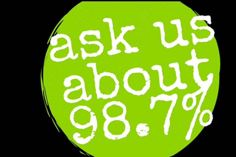 Ask us about 98.7%