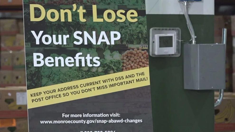 Photo of a sign that says don't loose your SNAP benefits