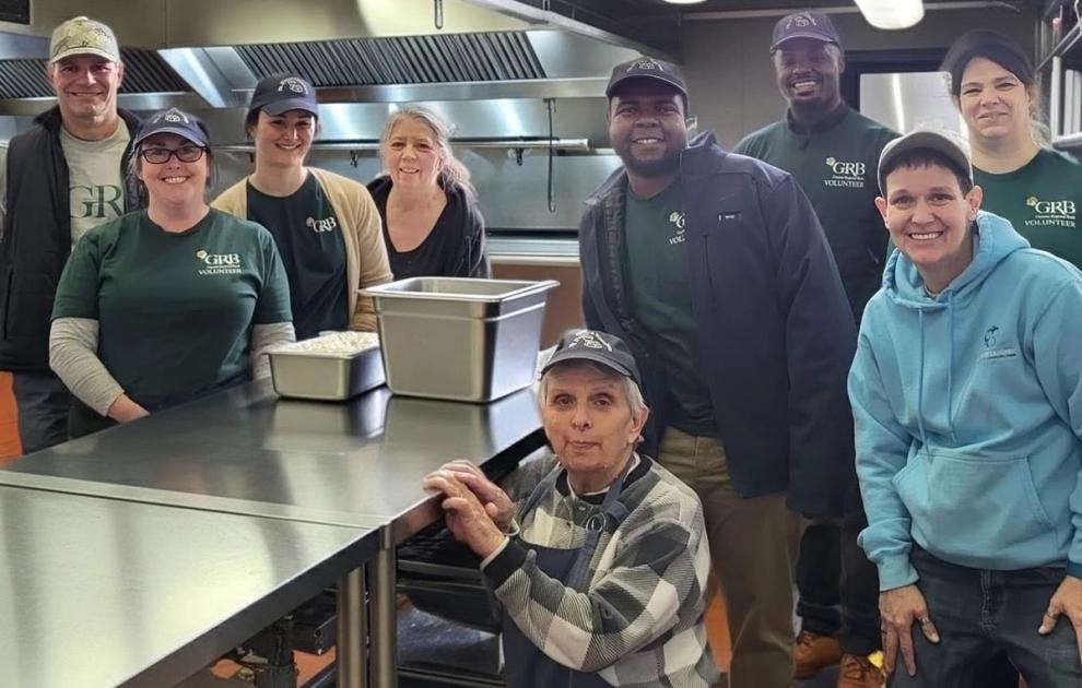 volunteers in kitchen