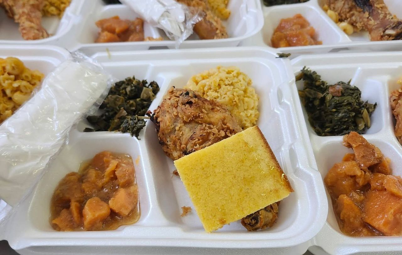 The lunch counter stocked full of pre-packaged lunch containers
