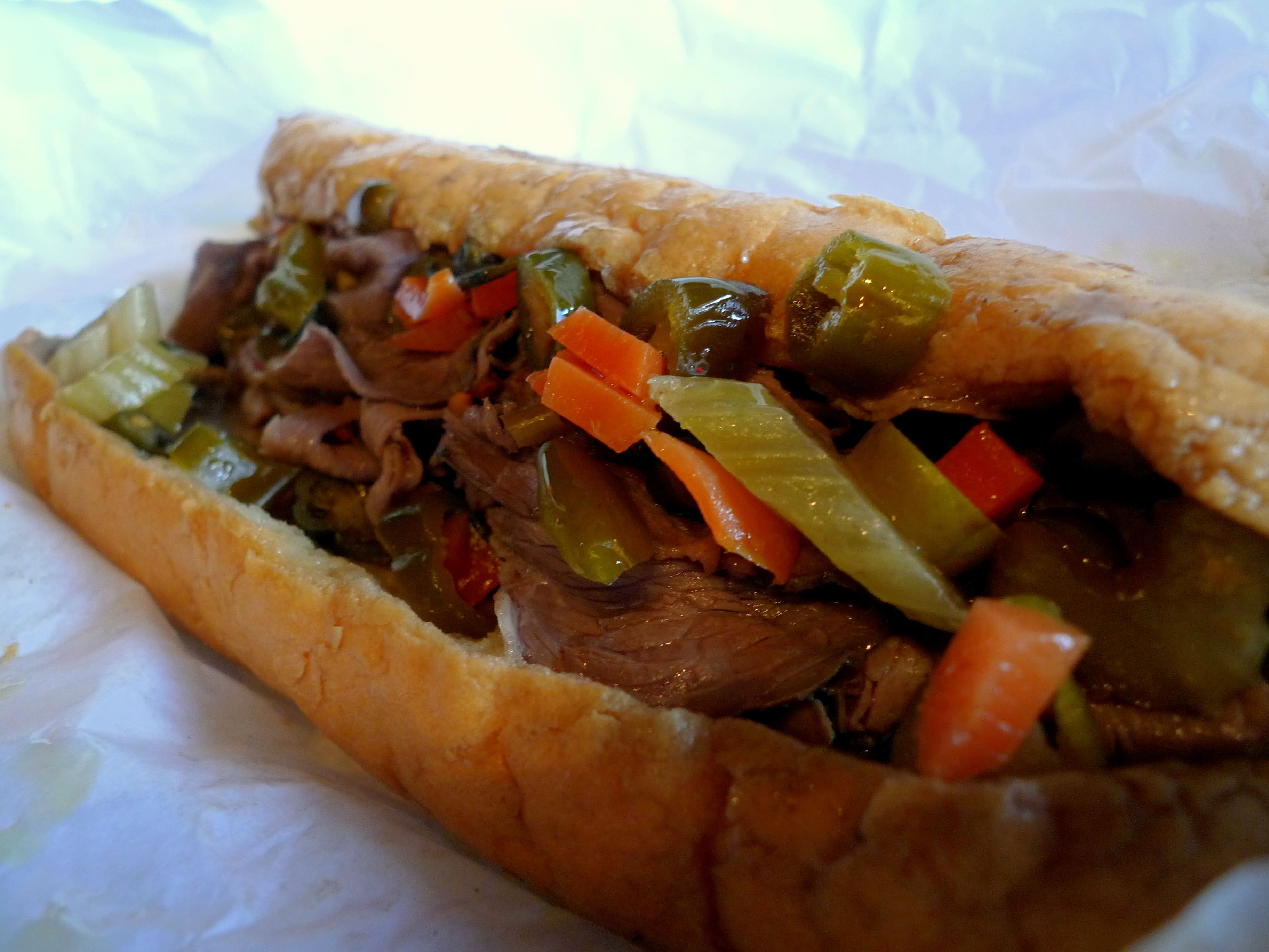 Classic Italian Beef Sandwich