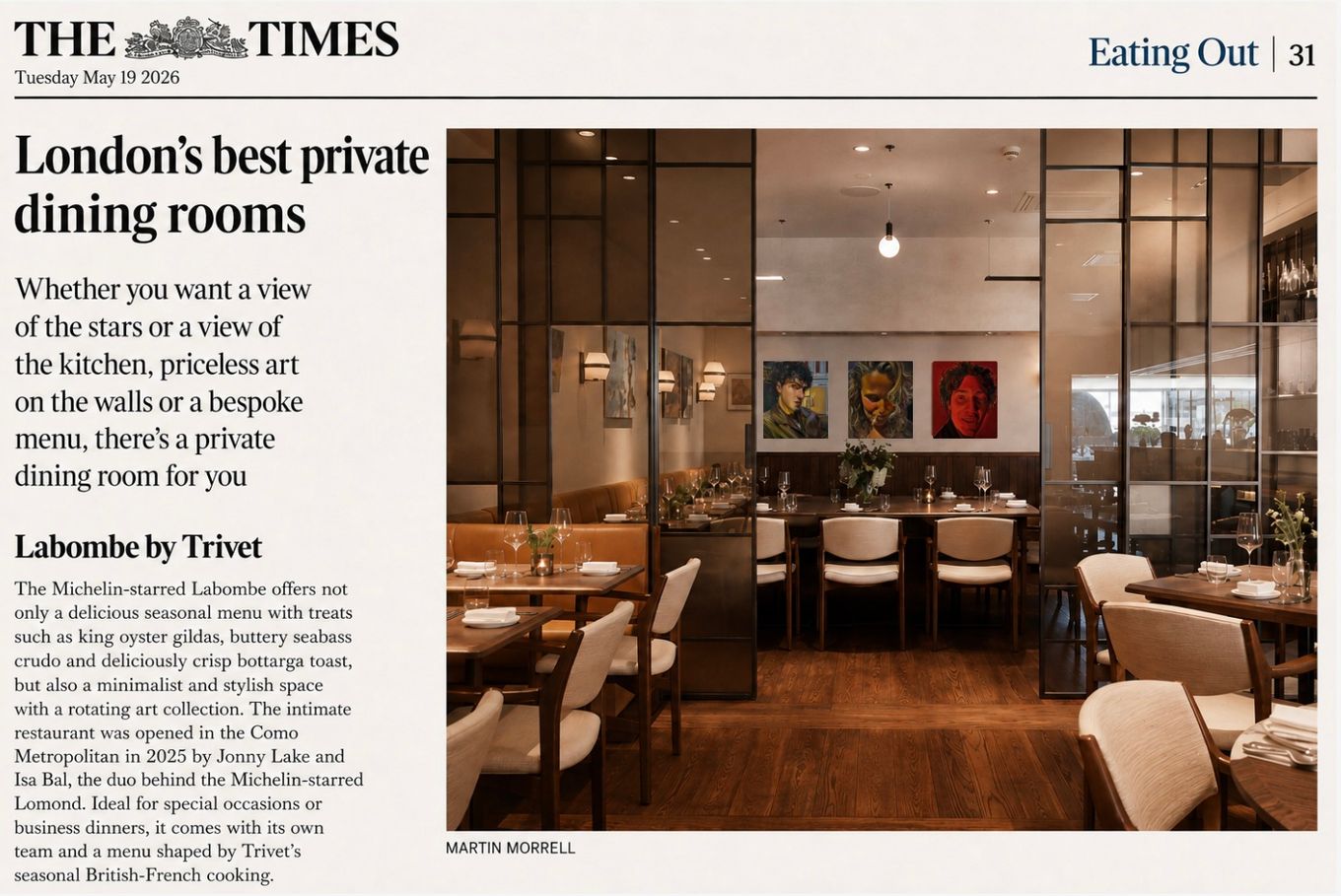 London's best private dining rooms