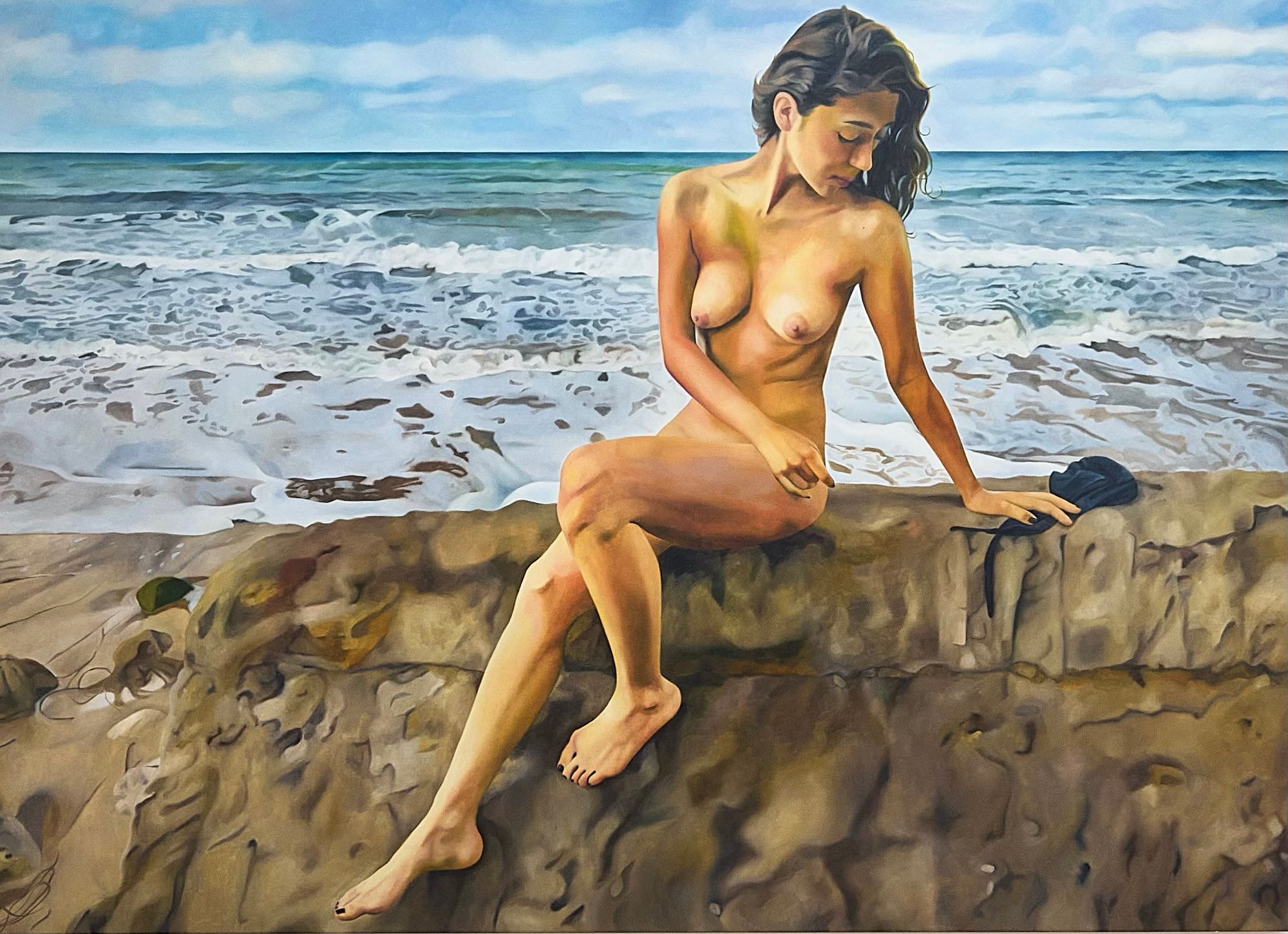 Nude Self Portrait — painting by Emilia Momen
