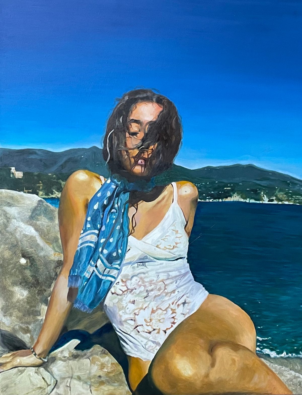 Girl on a Rock — limited edition by Emilia Momen