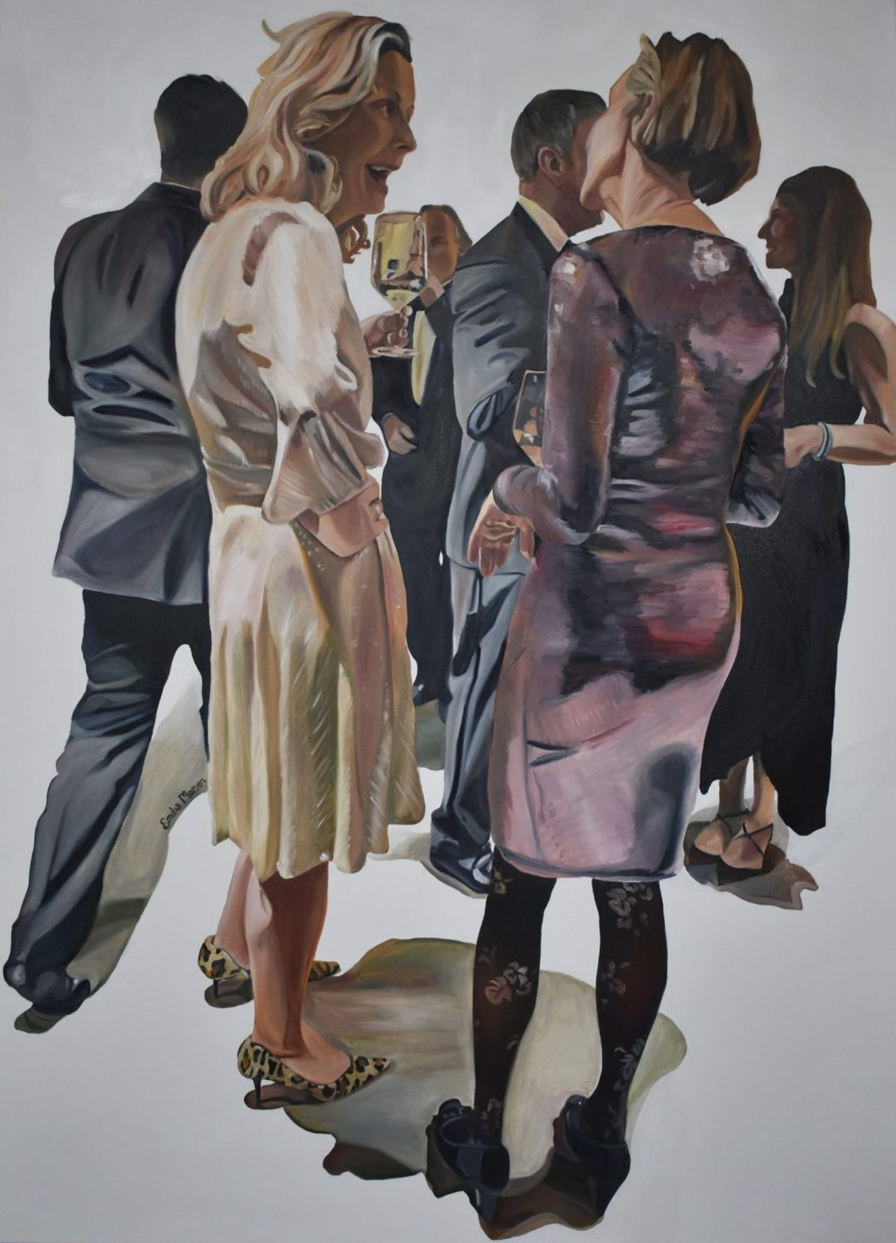 Glitter Girls — painting by Emilia Momen