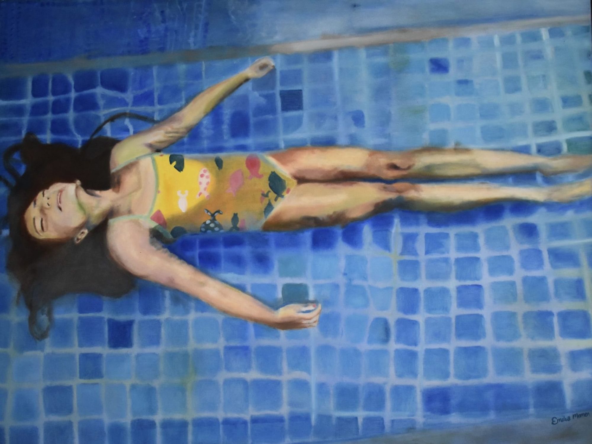 Floating — painting by Emilia Momen