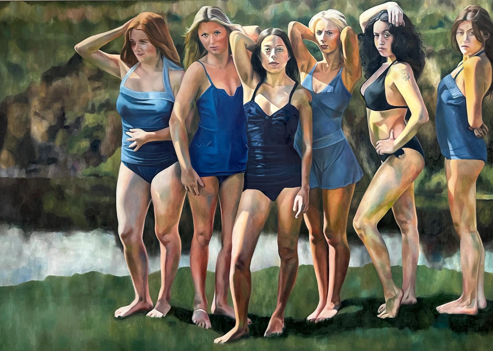 Emilia Momen: Bathers at Ronchini Gallery