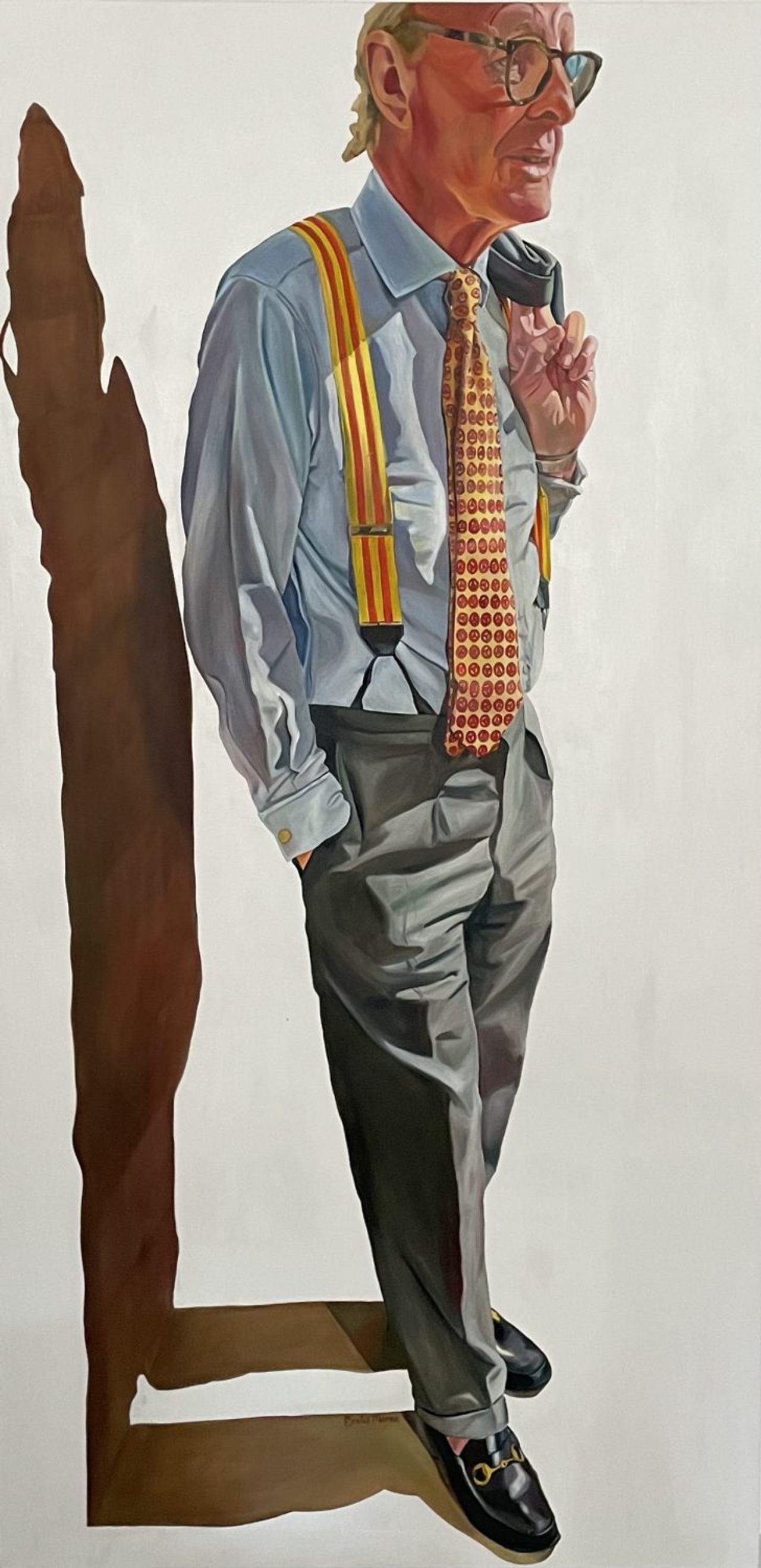 Grandpa's Gucci Loafers — painting by Emilia Momen