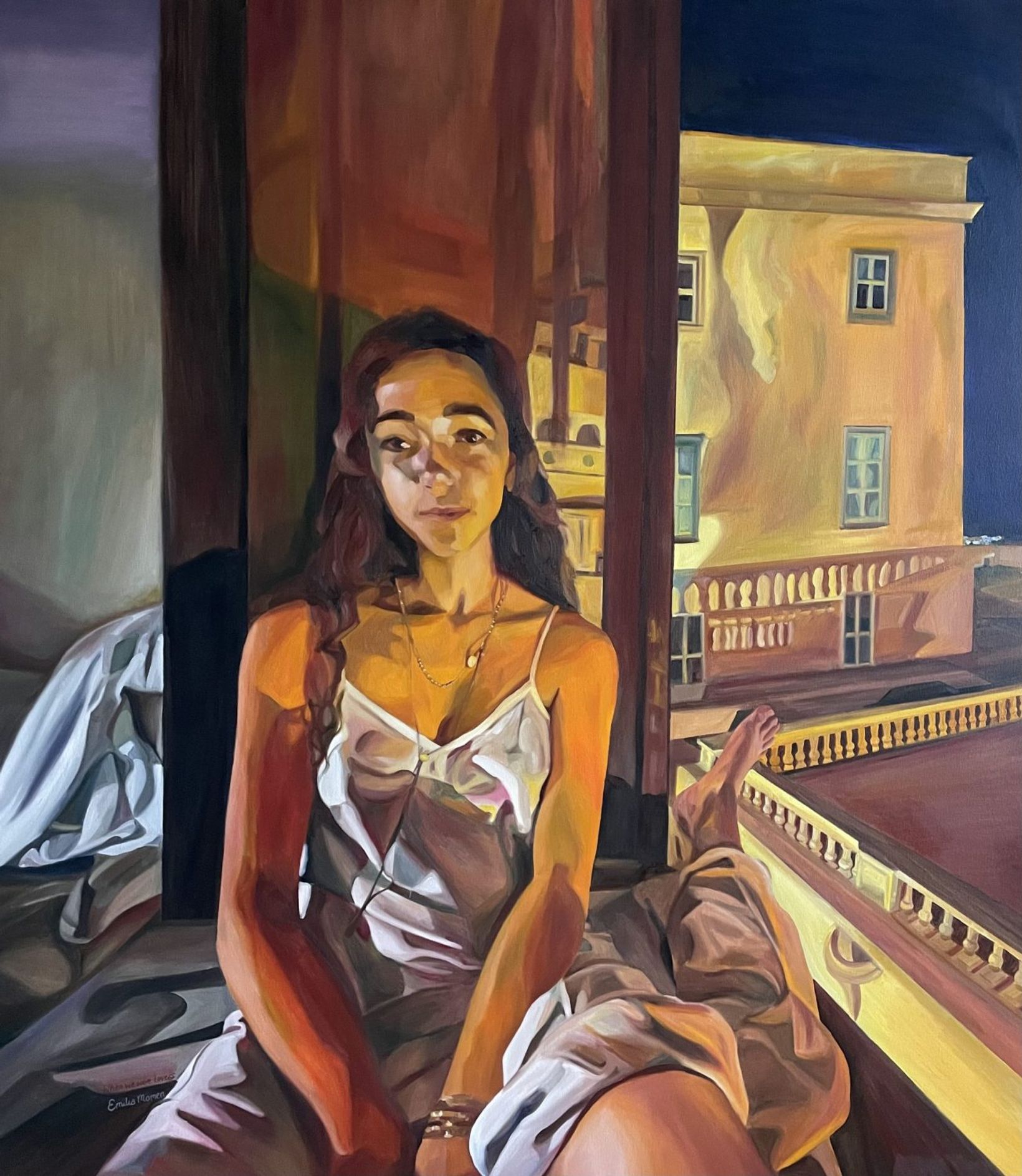 When we were lovers — painting by Emilia Momen
