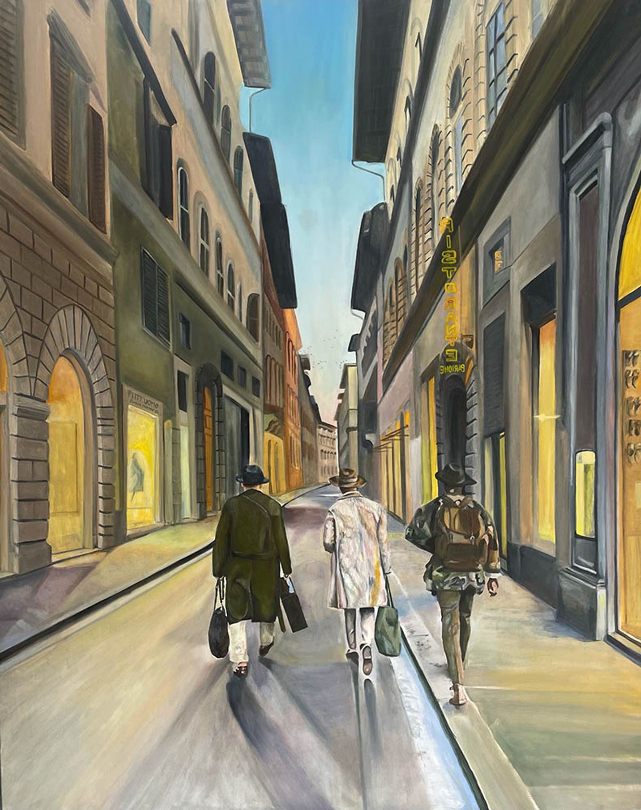 Pitti Uomo — painting by Emilia Momen