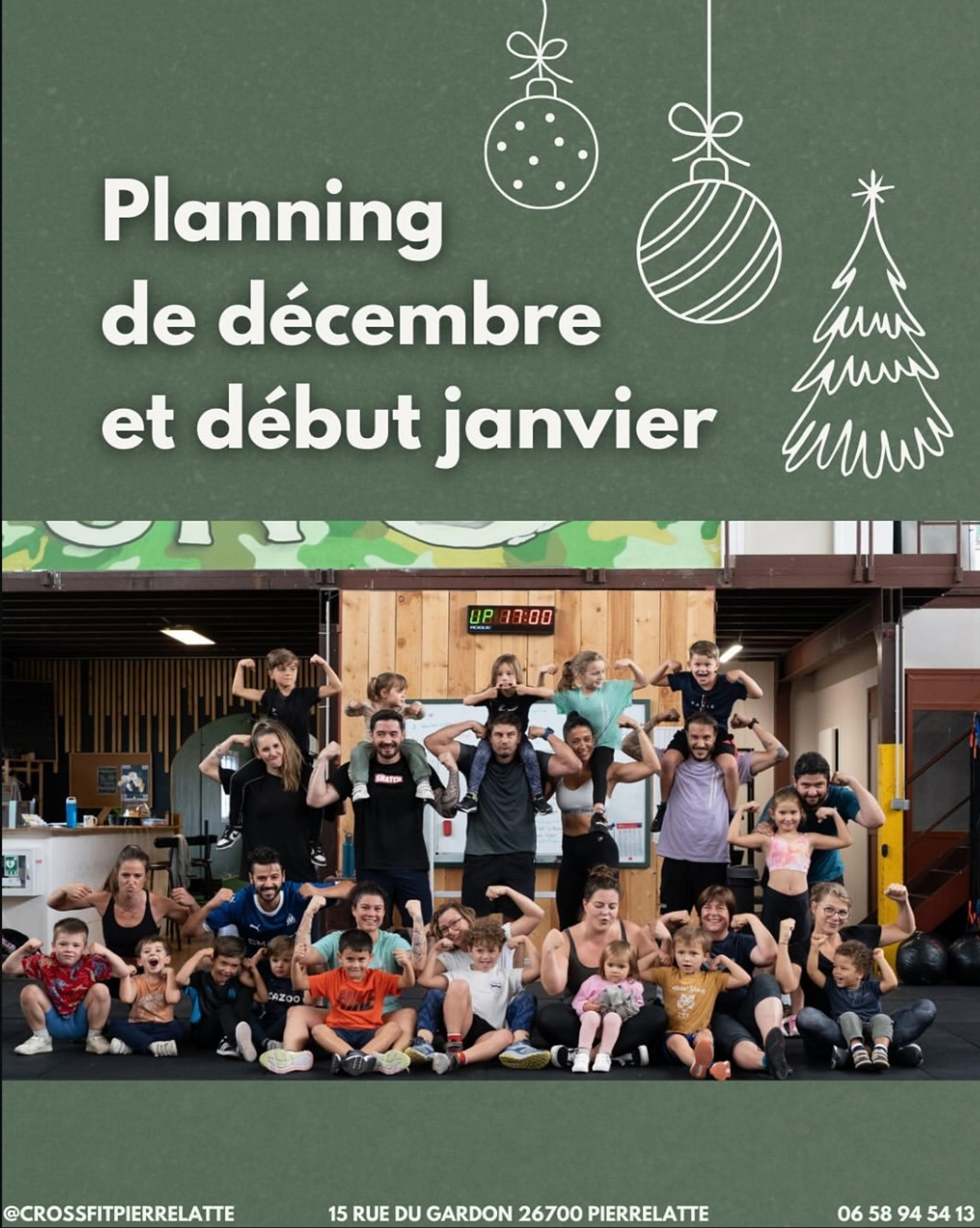 Planning des fêtes