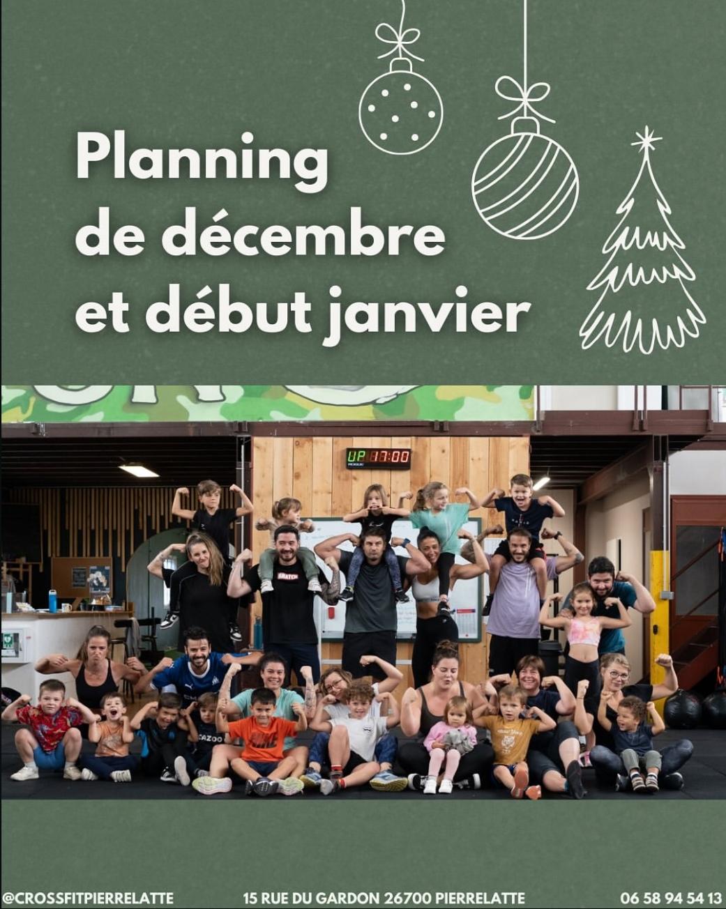 Planning des fêtes