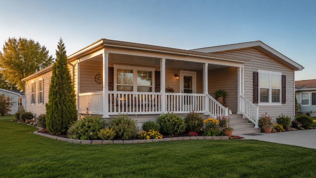 A well-maintained manufactured home representing financing options for manufactured and mobile home buyers