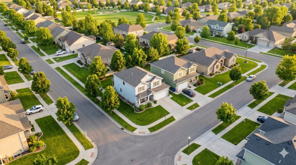 Rental properties representing DSCR loan financing for real estate investors