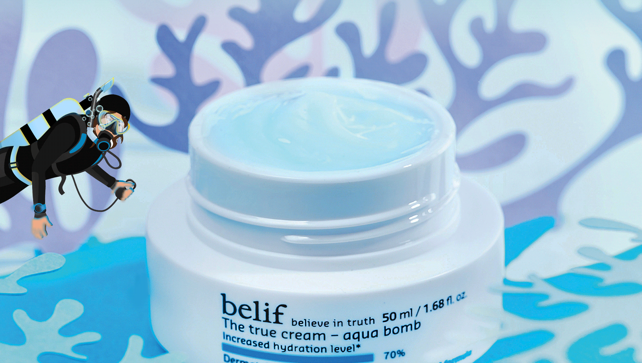 A jar of belif the true cream – aqua bomb