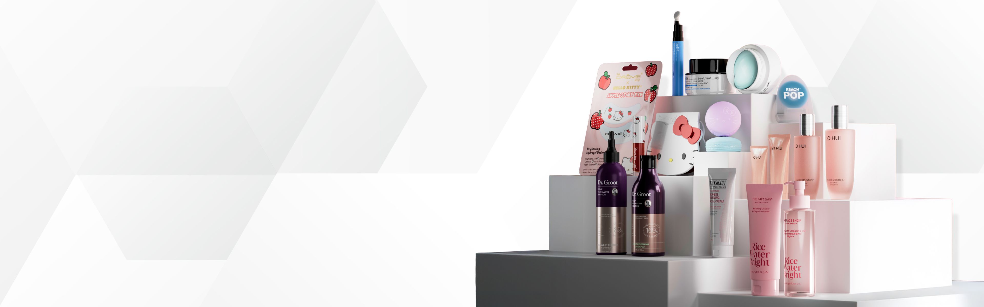 Hero split section content background image